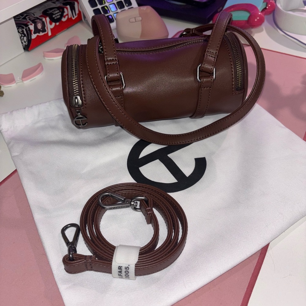 Small Chocolate Telfar Duffle Bag